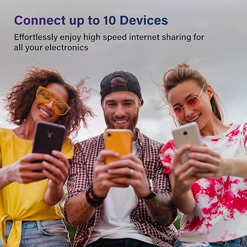 Miniatura 4 de GlocalMe DuoTurbo - Dispositivo de punto de acceso móvil 4G con 10 GB de datos USCAMX de 60 días, punto de acceso WiFi portátil para viajes en más