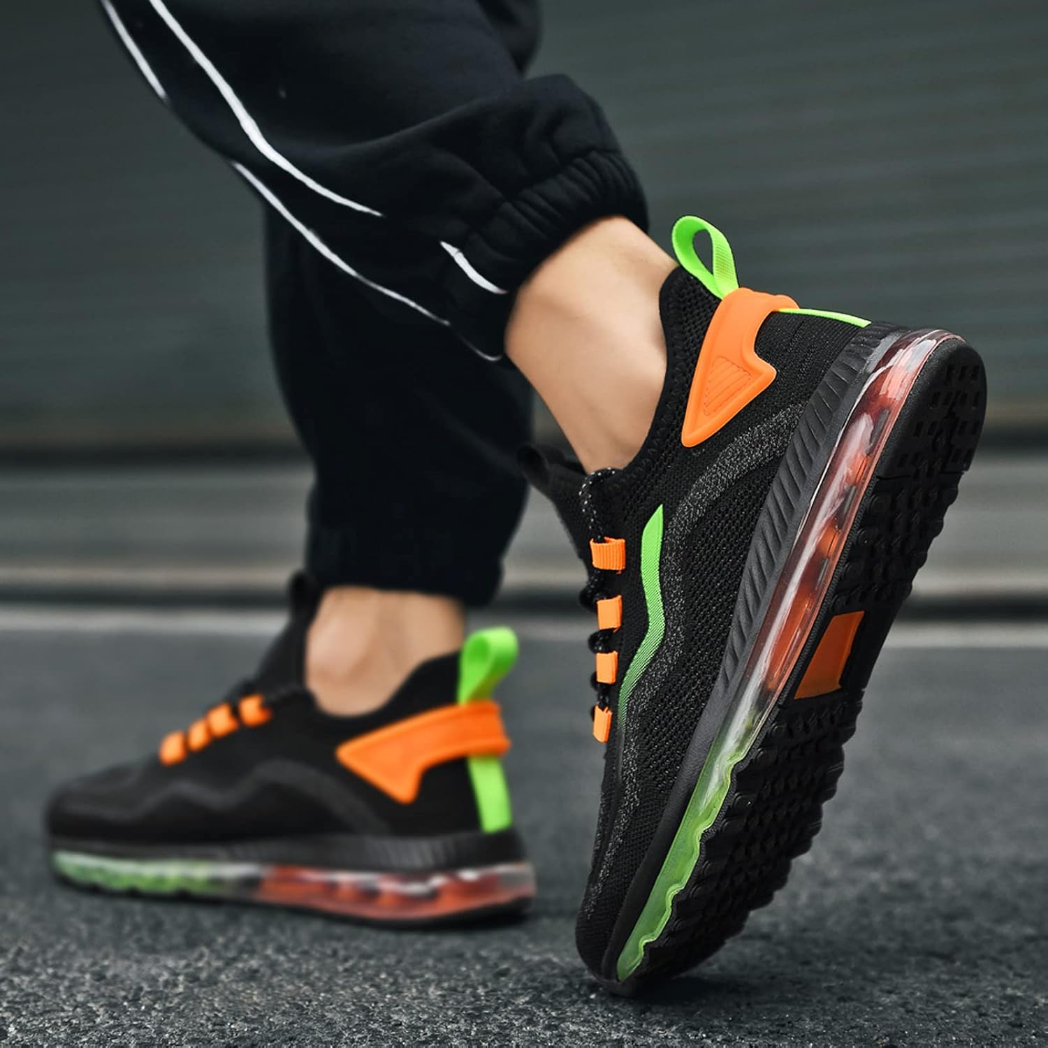 GSIGUL Men's Running Walking Shoes Air Cushion Fashion Sneaker Sport Gym Jogging Tennis Lightweight Shoes