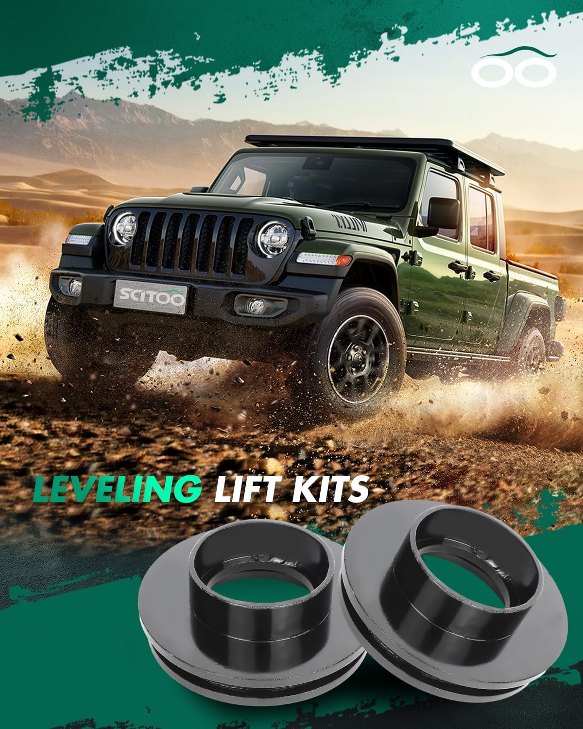 SCITOO 2 inch Front Leveling lift kit for Chevrolet 1999-2007 Lift Strut Spacer Compatible for Chevrolet for Silverado 1500 4.3L 1999-2006 Front Lift Spacers