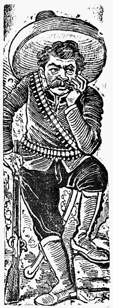 Posada Revolutionary Na Revolutionary Follower Of Emiliano Zapata Zinc Engraving 1910-12 By Jos Guadalupe Posada Poster Print by (24 x 36)