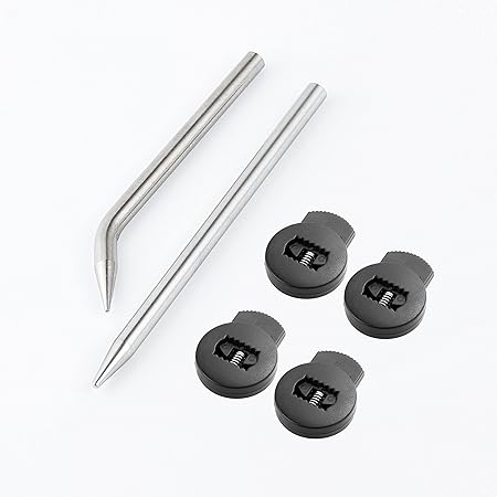 2 Glove Leather Lacing Needle with 4 Glove Locks, Curved Needles Tool Makes Quick Repair Gloves, Easy to use