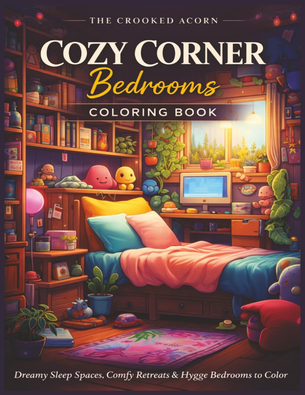 Cozy Corner Bedrooms Coloring Book: Dreamy Sleep Spaces, Comfy Retreats & Hygge Bedrooms to Color (The Cozy Corner Interiors Collection)