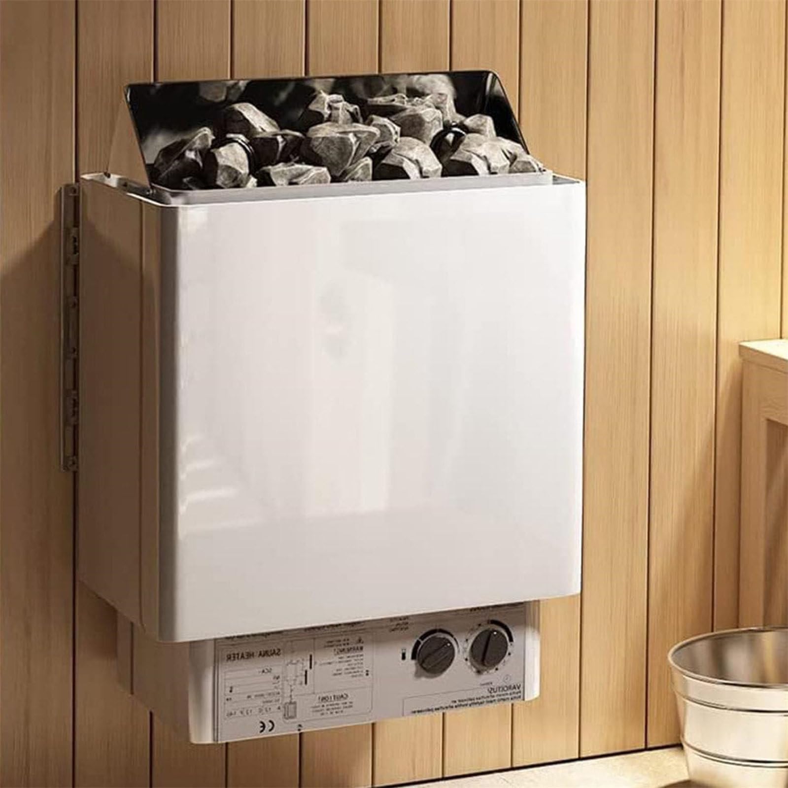 Elektryczny Piec Do Sauny, Piec Do Sauny Ze Stali Nierdzewnej Z Wewnętrznym Sterownikiem, Mokra, Sucha Sauna, Wyposażenie Sauny Do Domowego Spa, Hotelowego Prysznica, łaźni Parowej 9KW