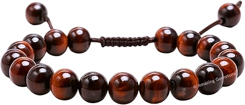 Miniatura 496 de Amazing Gemstone Crystal Bracelet for Women Men's Gifts - Protection Healing Crystal Bracelet - 8mm Gemstone Beaded Adjustable Bracelet Pulseras