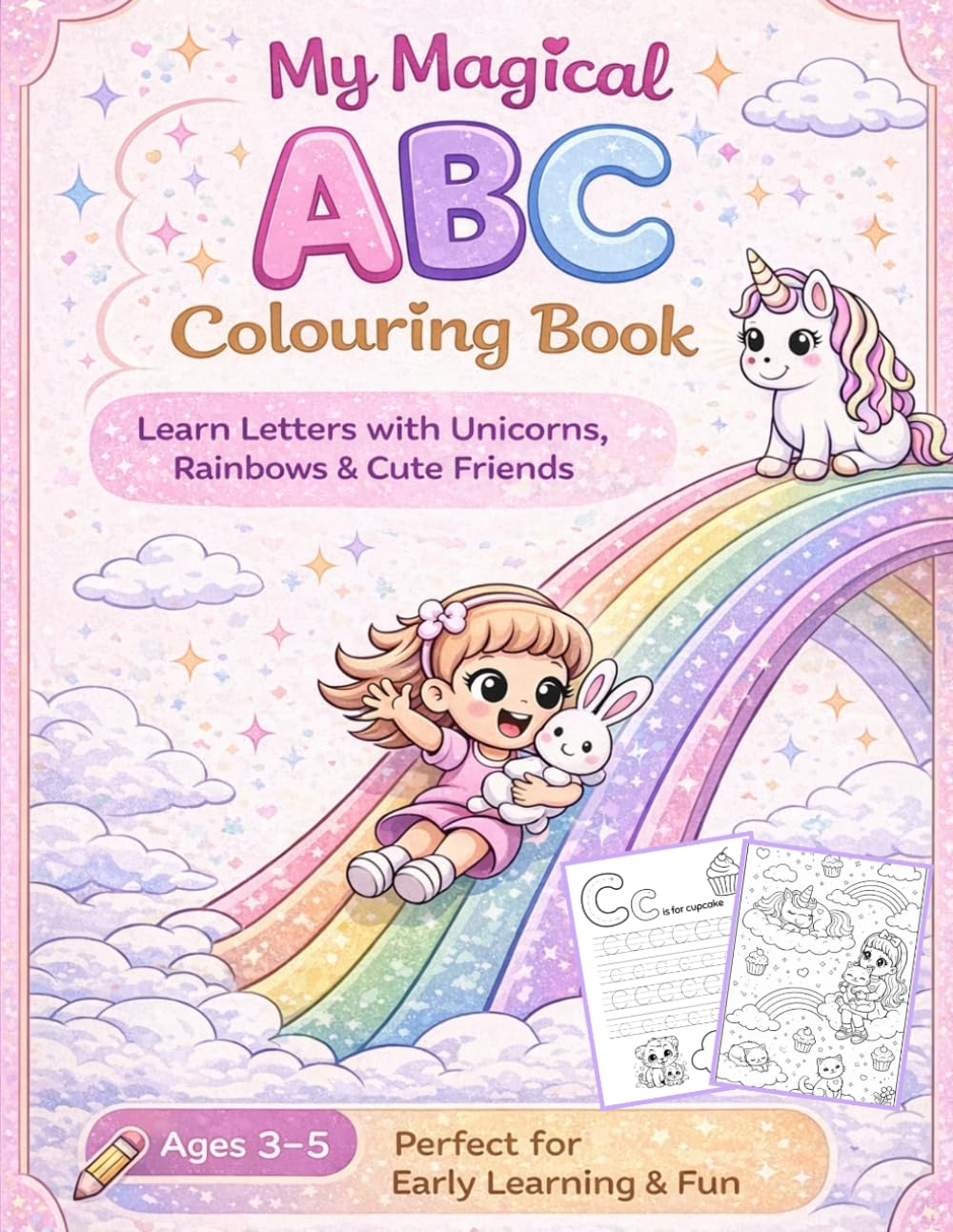 My Unicorn ABC Colouring Book: Alphabet Learning for Toddlers & Preschool Kids Ages 3–5 | Magical Colouring Pages, Letter Recognition & Early Learning Activity Book