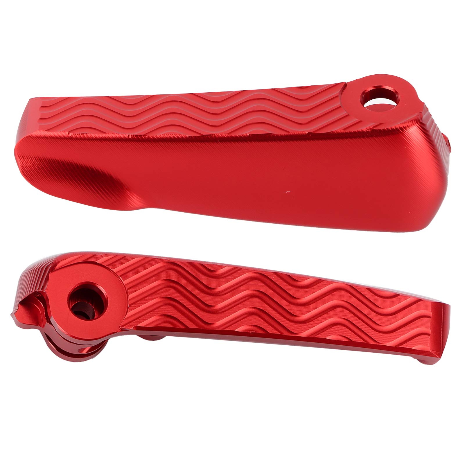 Akozon Par de estriberas traseras Pad de pedal Reposapiés plegable para motocicleta Apto para GT/GTS/GTV(rojo)