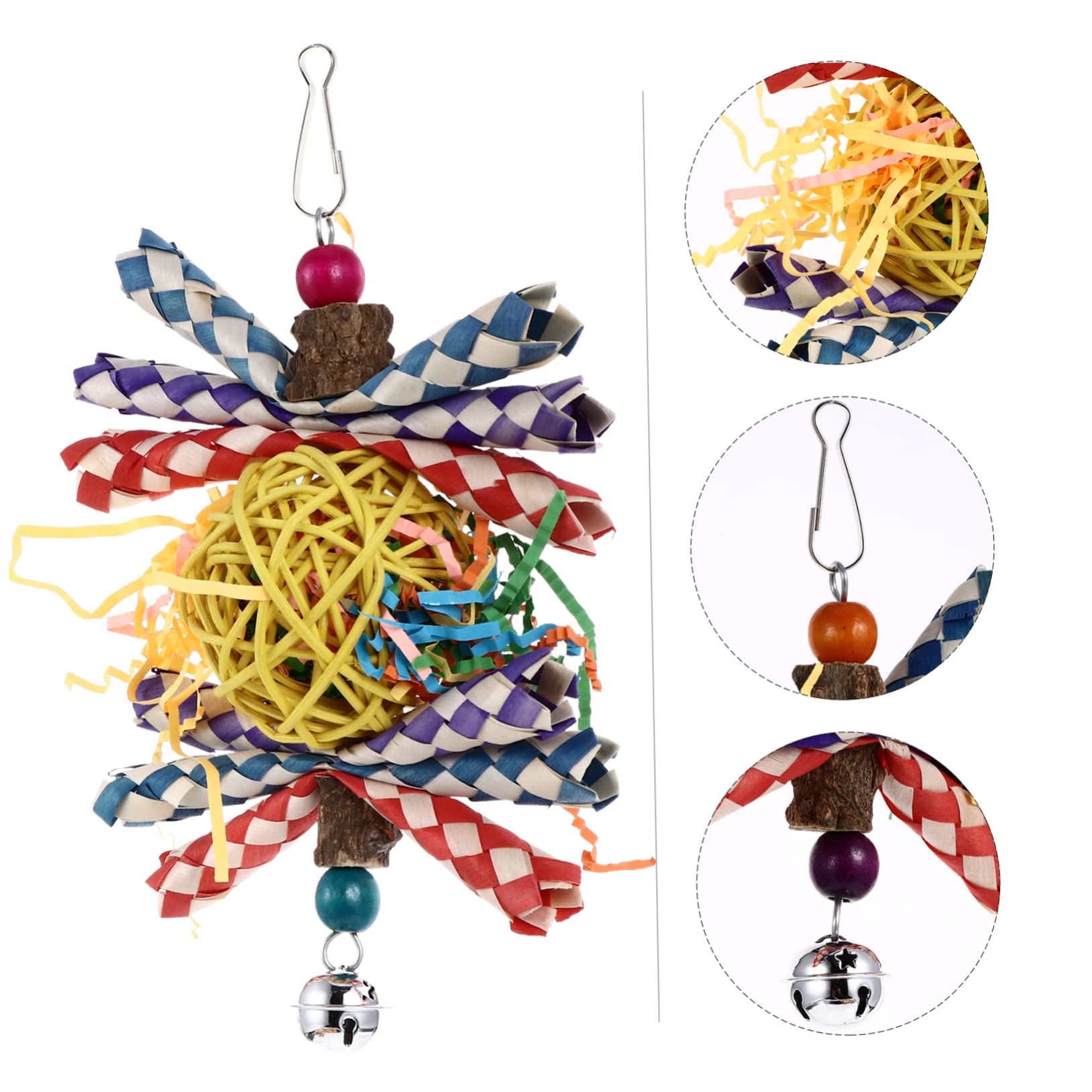 YARNOW 3 Pz giocattolo pappagallo accessori per uccelli giocattolo per animali domestici giochi per pappagalli giochi pappagalli giocattoli mordace mordere il morso