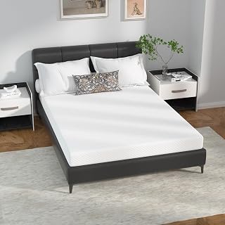6 inch Full Mattress, Gel Memory Foam Full Size Mattress in a Box for Comfortable Sleep and Pressure Relief, Medium-Firm Support, Washable Cover, CertiPUR-US