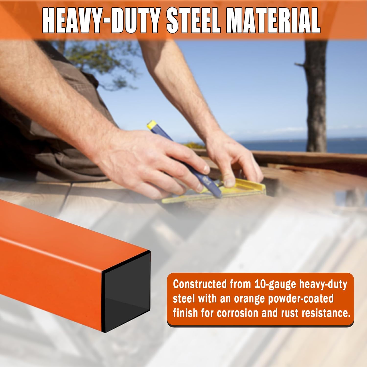 Deck Straightening Tool, Heavy Duty Steel Adjustable Deck Tool, Deck Sheet Removal Tool with Removable Handle for Easy Storage, Door Gap Adjustment Tool for Tightening Gap