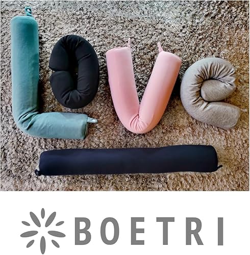 Miniatura 7 de Almohada de viaje de espuma viscoelástica giratoria para cuello, barbilla, lumbar y pierna, funda lavable 100% algodón, bolsa de viaje impermeable,