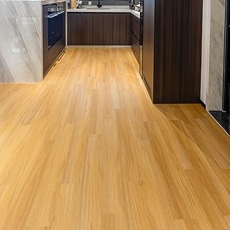 𝐅𝐋𝐎𝐑𝐄𝐗𝐏 Vinyl Flooring - Lino Flooring with Classic Oak Wood Effect,Self Adhesive Floor Tiles,Self Adhesive Floor,2.0mm 18pcs Waterproof,for Kitchen Living Room Bathroom (2.51m²,Classic Oak)