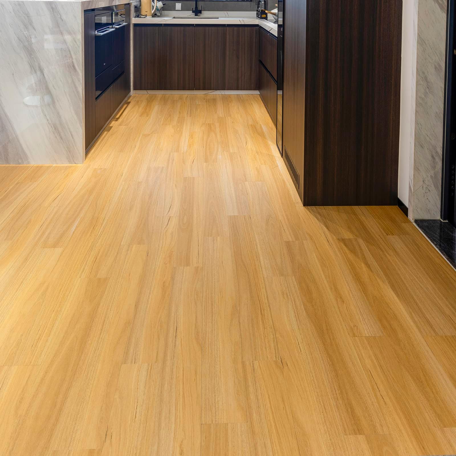 𝐅𝐋𝐎𝐑𝐄𝐗𝐏 Vinyl Flooring - Lino Flooring with Classic Oak Wood Effect,Self Adhesive Floor Tiles,Self Adhesive Floor,2.0mm 18pcs Waterproof,for Kitchen Living Room Bathroom (2.51m²,Classic Oak)
