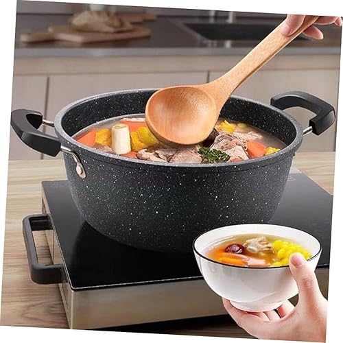 Miniatura 4 de BESTOYARD Olla de sopa Sartenes antiadherentes Olla de cocina Sartén conveniente Sartén profunda Cacerola para el hogar Olla de leche con tapa Olla