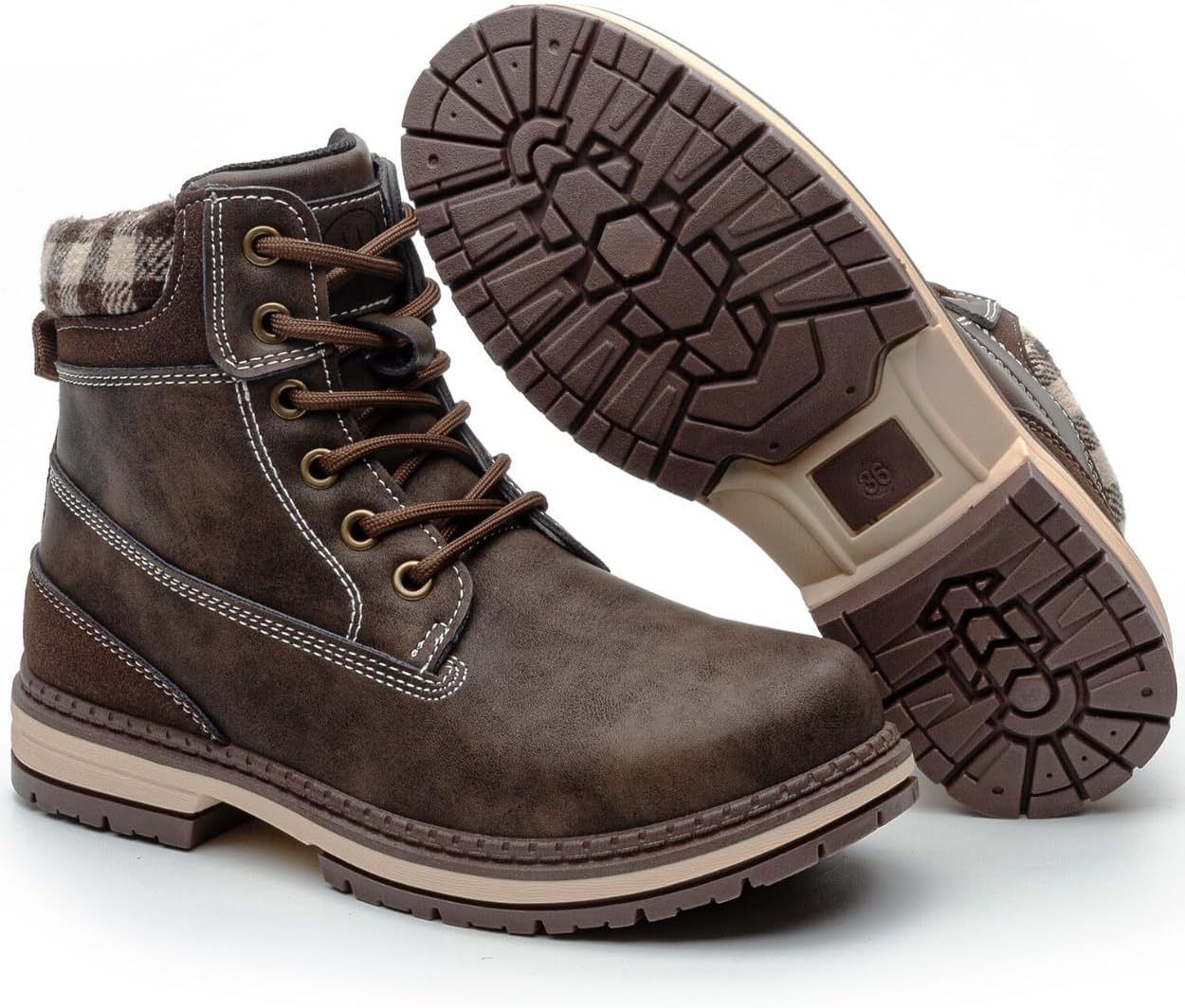 Womens Hiking Work Winter Boots - Outdoor Waterproof Lightweight Ankle Boots