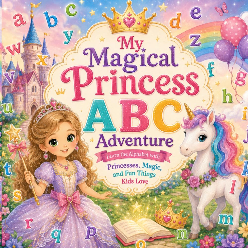 My Magical Princess ABC Adventure: Learn the Alphabet with Princesses, Magic, and Fun Things Kids Love for Ages 3–6