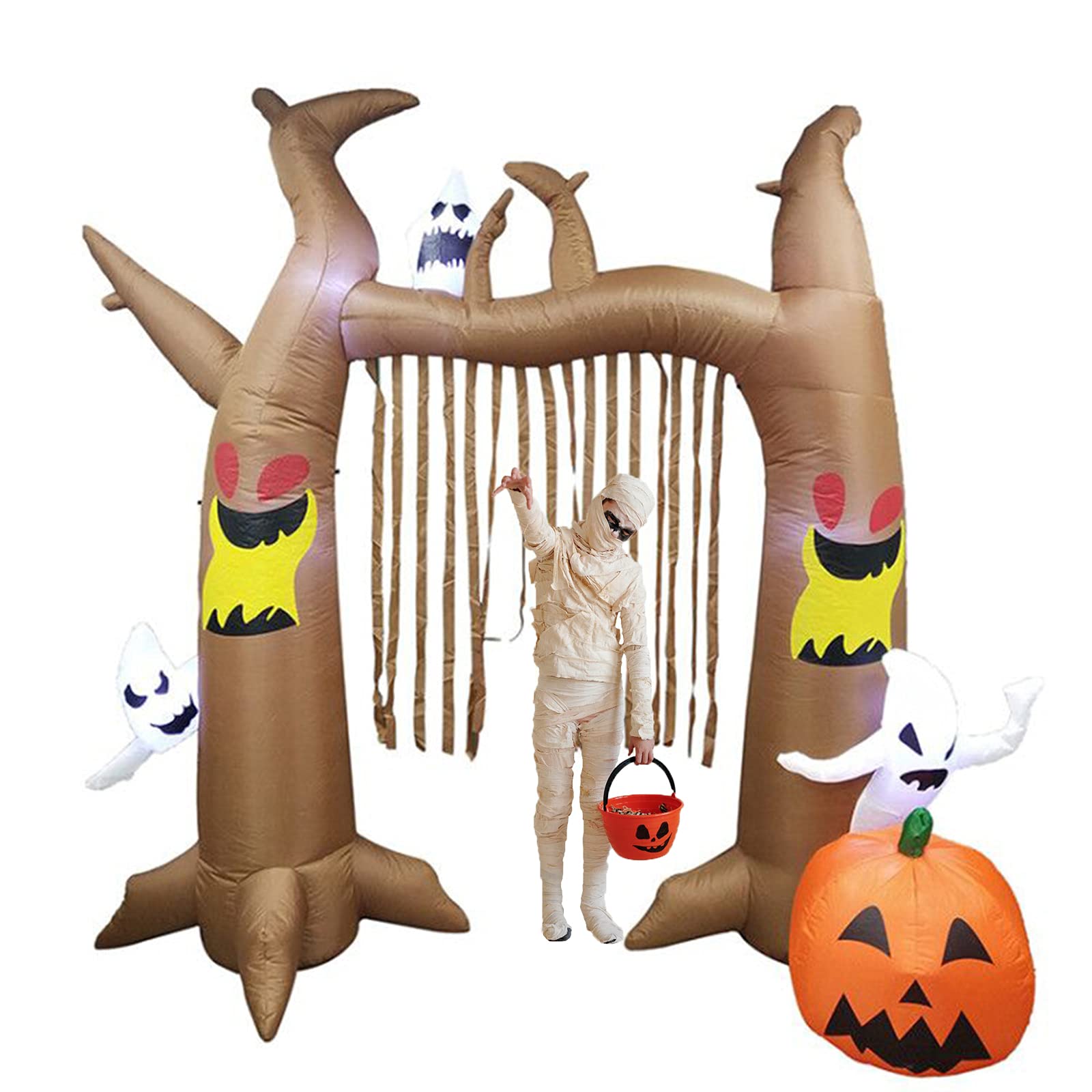  Tall Halloween Inflatable Scary Tree Archway 