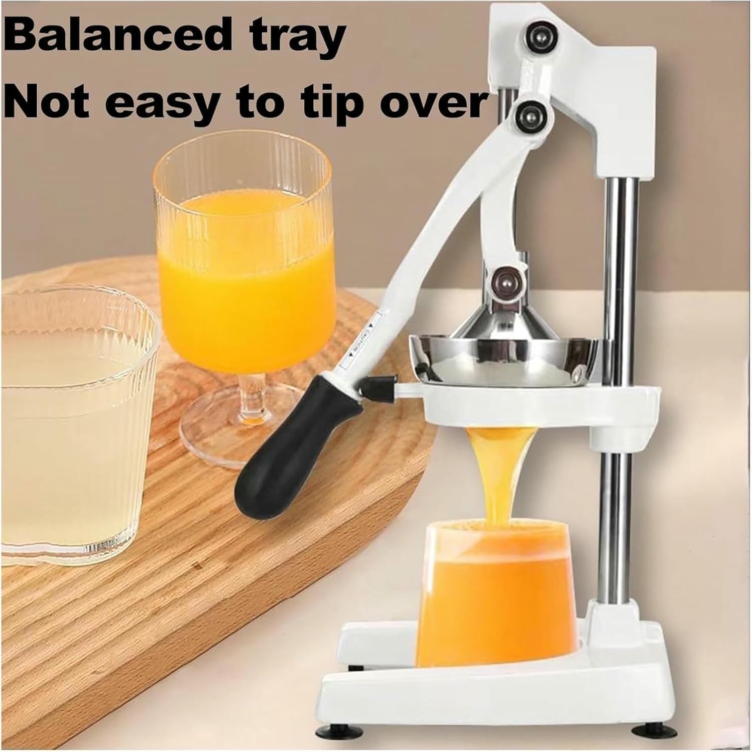 Professional Citrus Juicer, Heavy Duty Cast Iron Manual Juicer - Manual Juicer with U-Shaped Base - Suitable for Restaurant Cafe Fruit Shop~/