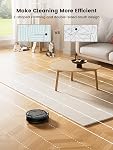 Lefant Aspirateur robot M210 Pro, Super mince & Nettoyeur à vide robot, forte aspiration, Aspirateur robotique automatique auto-chargeur, Wi-Fi/App/Alexa Smart Control, parfait pour les cheveux de chien & Plancher dur, noir