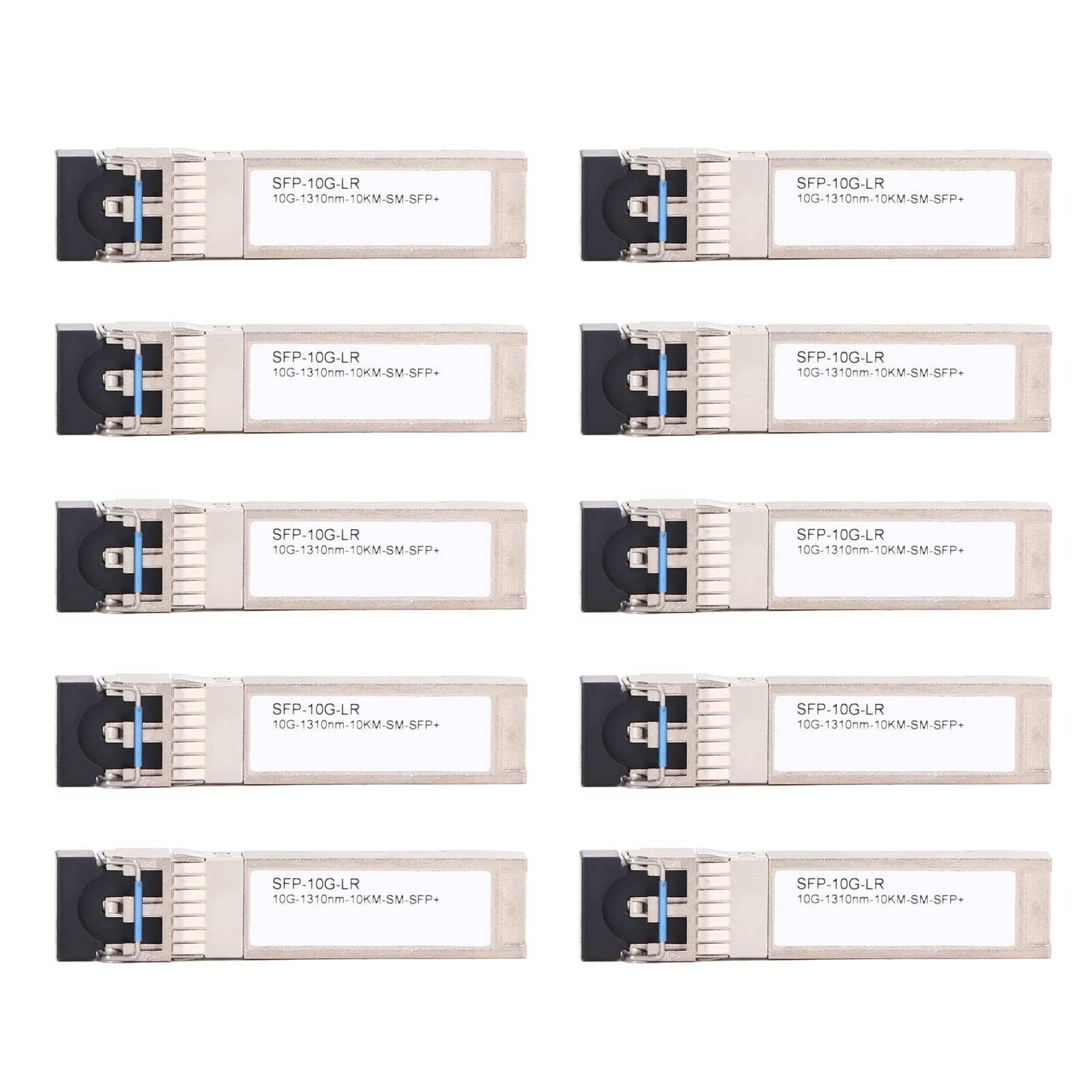 10pcs Gigabit Ethernet Modulo ottico SFPGE-T 1000MBPS RJ45 Modulo di conversione fotoelettrica Modulo in lega di zinco per apparecchiatura di comunicazione in fibra ottica