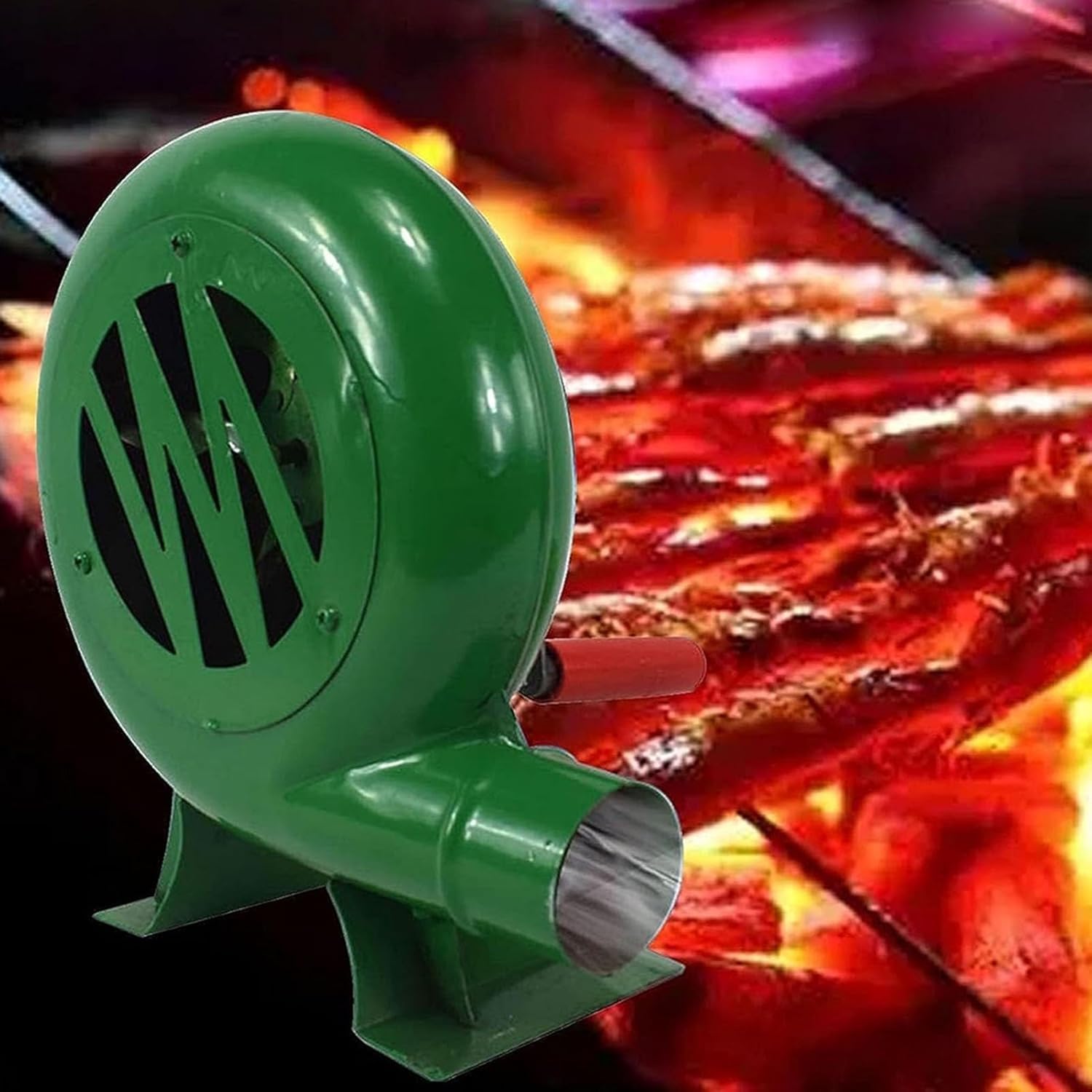 Handkurbel-Schmiedegebläse – robustes, manuelles Luftgebläse für Outdoor-Kochen, Feuerstarter und Grill, tragbares Design