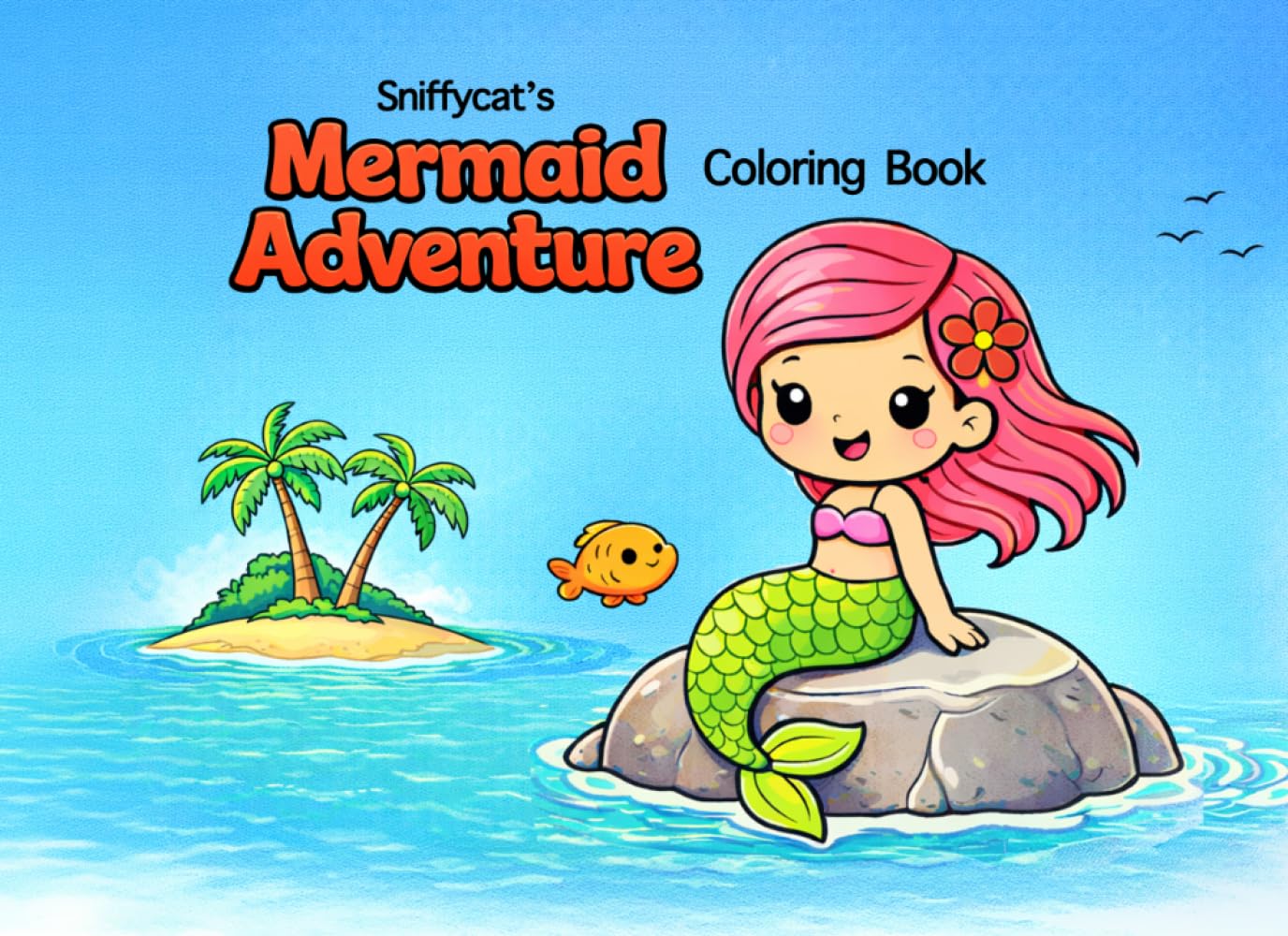 Sniffycat's Mermaid Adventure: Coloring Book (Tiny Cutesies)