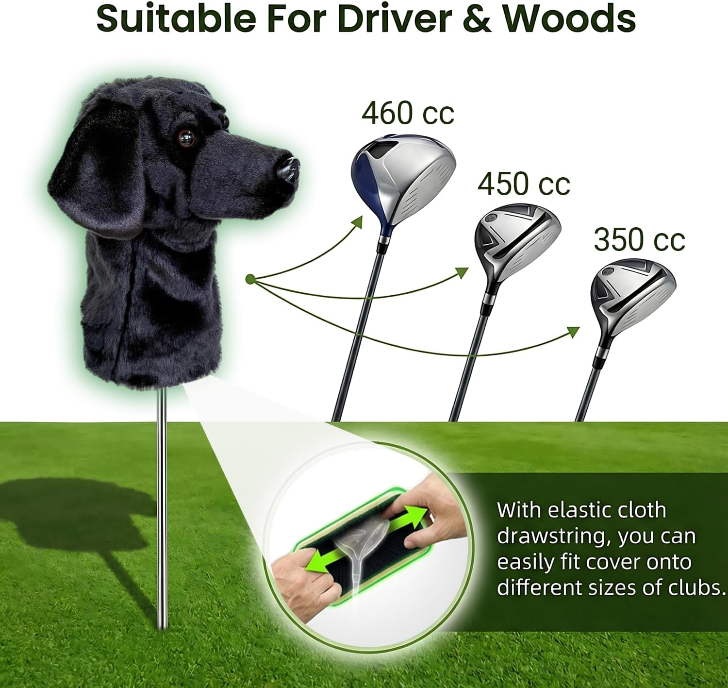 Customized Dog Golf Head Cover Sports Decorative Companion