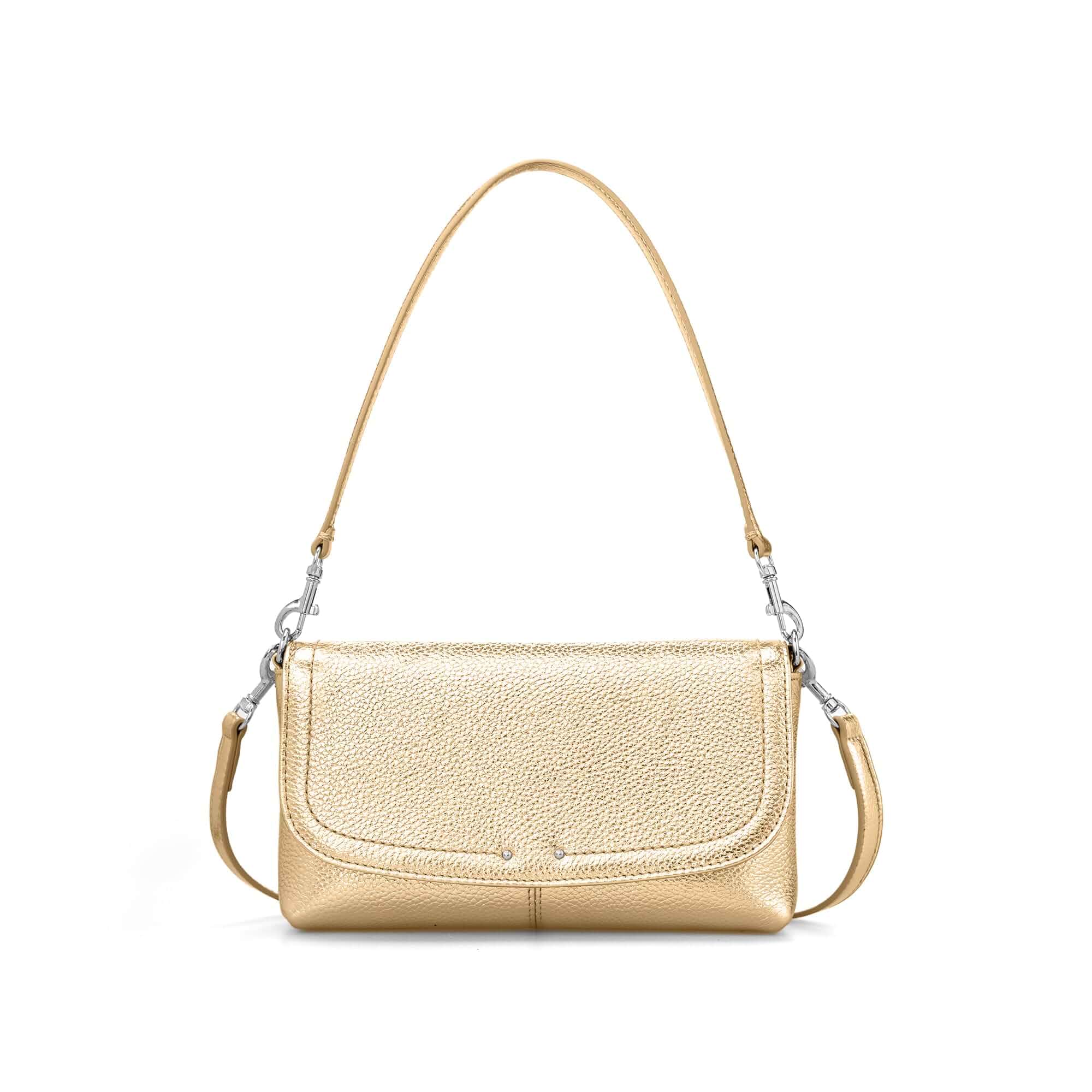 befen Genuine Leather Small Crossbody Bags for Women, RFID Clutch Purses Small Crossbody Purses with Built in RFID Wallet,Trendy Cell Phone Purse Shoulder Handbag for Evening