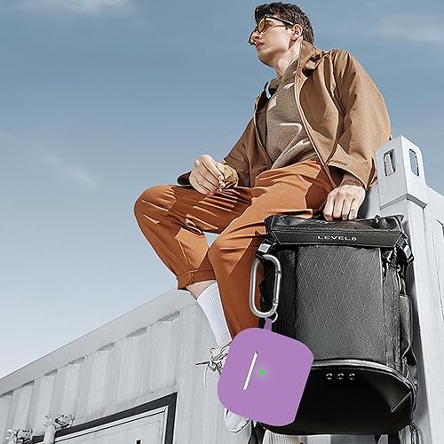 Miniatura 5 de Funda para AirPods Pro 2, compatible con AirPods Pro de 21 generación, para AirPods Pro 2, accesorios de funda con llavero (morado)