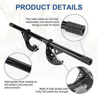 Front Highway Foot Pegs Engine Guard Crash Bar Frame Slider Fit for Harley Softail Street Bob Low Rider Lowrider S/Lowrider ST/Standard Heritage Classic FXST FXLR S ST FXBB 2018-2026 Accessories