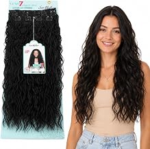 Ser Mulher MARI Clip in Extensions - Long Hair - 7 Weaves with Clips 60cm (2 Natural Black)