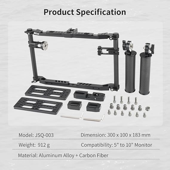 Nitze Universal Director's Monitor Cage for Up to 10 Monitor - JSQ-003
