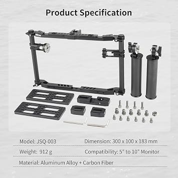 Nitze Universal Director's Monitor Cage for Up to 10 Monitor - JSQ-003