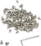 iexcell 50 Pcs M5 x 20/25/30/35/40mm Thread Pitch 0.8 mm Stainless Steel 304 Hex Socket Head Cap Screws Bolts Assortment Kit