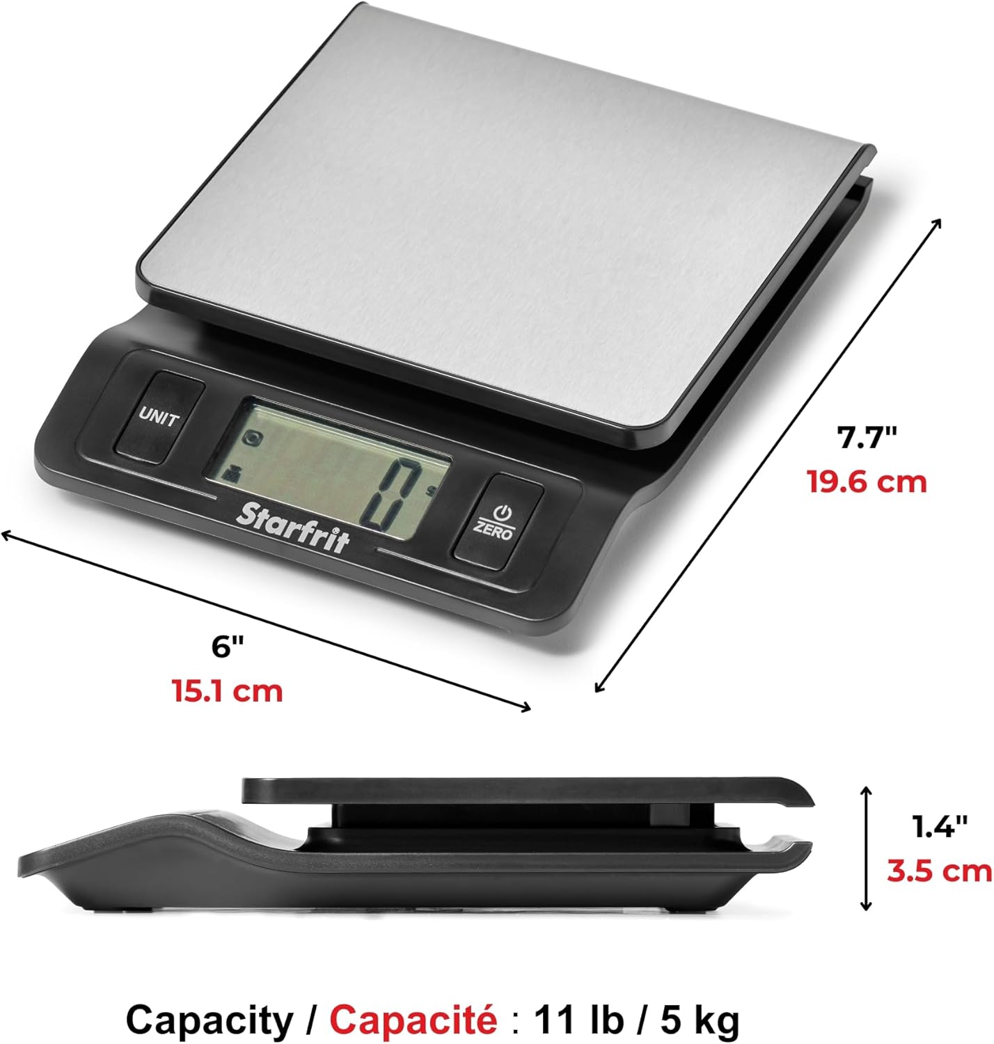 Three-step illustration of the Tare function: 1. Place a bowl on the scale, 2. Press 'ZERO' button to remove bowl's weight, 3. Add food to the bowl.