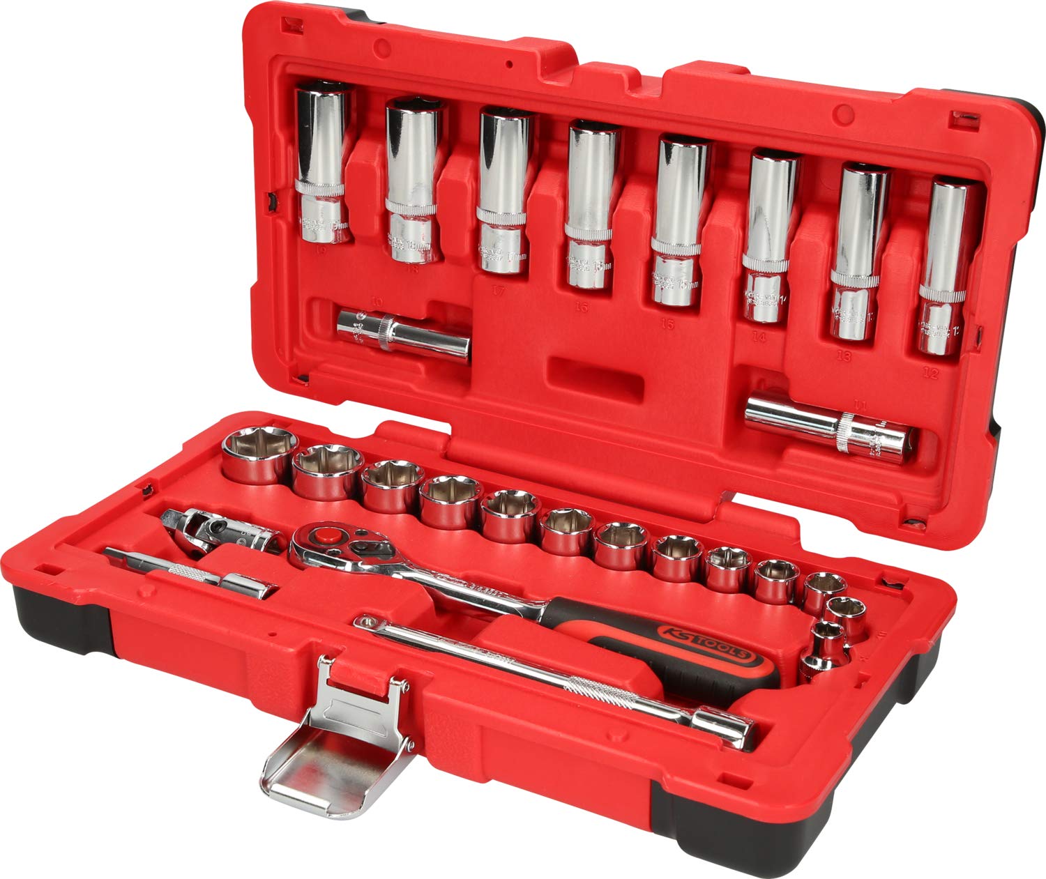KS Tools 958.0627 3/8" Juego de llaves de vaso CHROMEplus 27 pzs