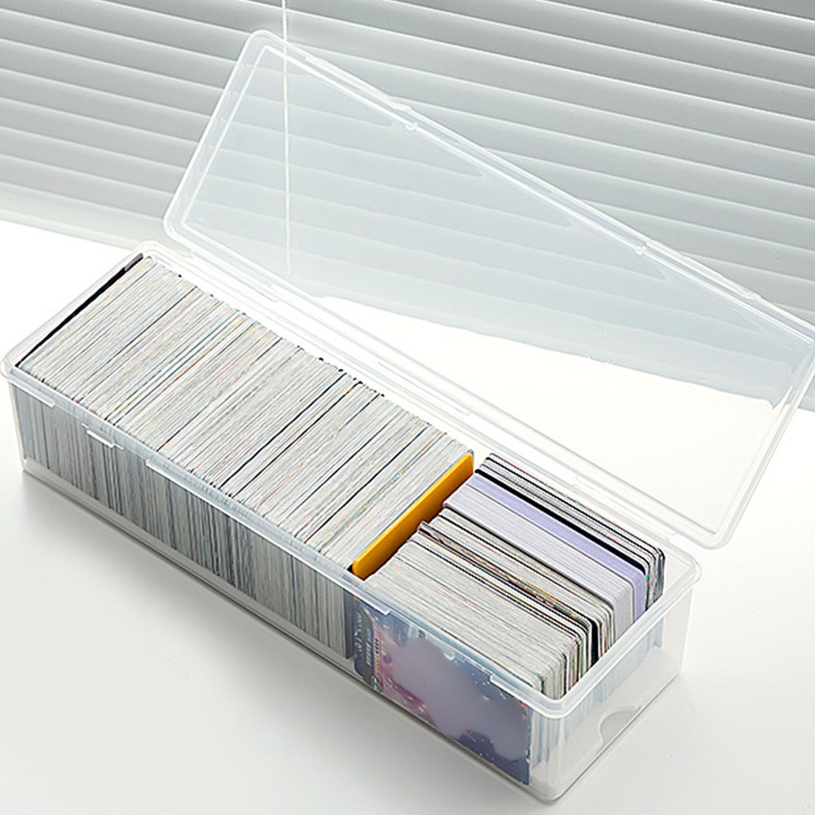 Aggiornamenti Grande Capacità Scatola di Immagazzinaggio Portacarte Custodia con Divisori Multifunzione Card Collection Box per Collezionisti
