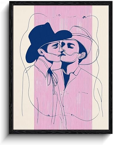 Miniatura 16 de Arte de pared LGBT, decoración de pared en lienzo gay, sonidos gay IM en obras de arte para sala de estar, dormitorio, póster del orgullo LGBTQ para