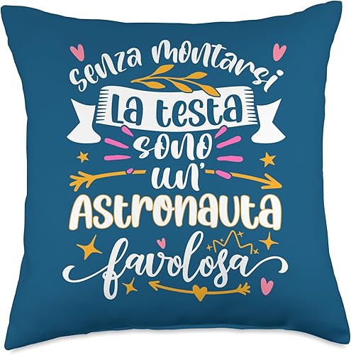 Miniatura 4 de Astronauta Favolosa Divertente Donna Regali Ragazzi Throw Pillow, 16x16, Multicolor