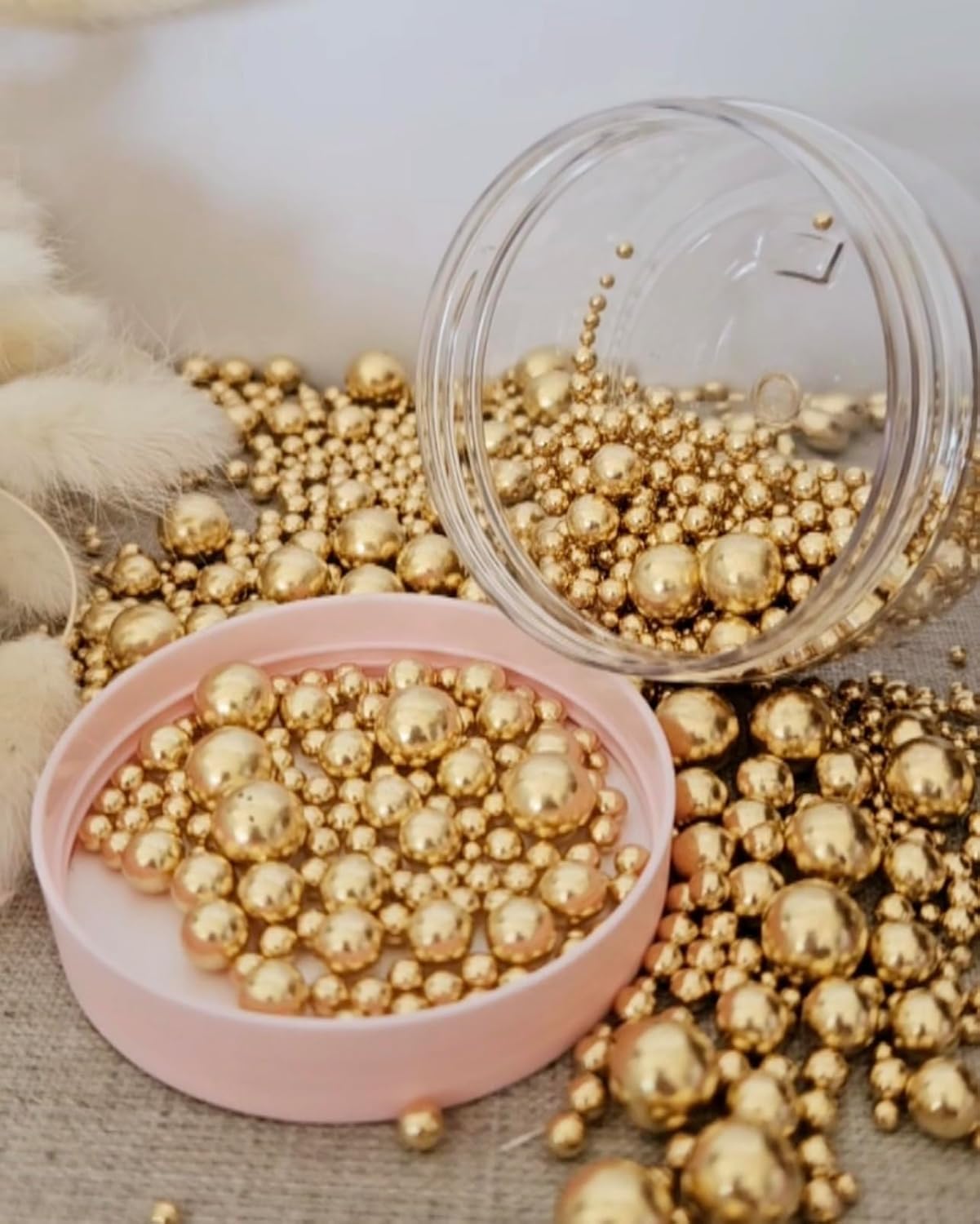 Metallic Gold Sugar Sprinkles (250g, Mixed)