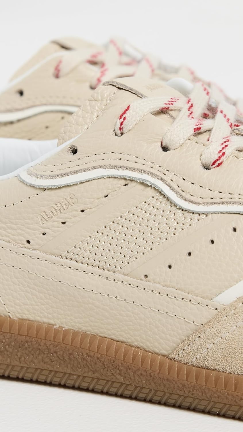 ALOHAS Women's Tb.490 Rife Grain Cream Leather Sneakers - Image 4