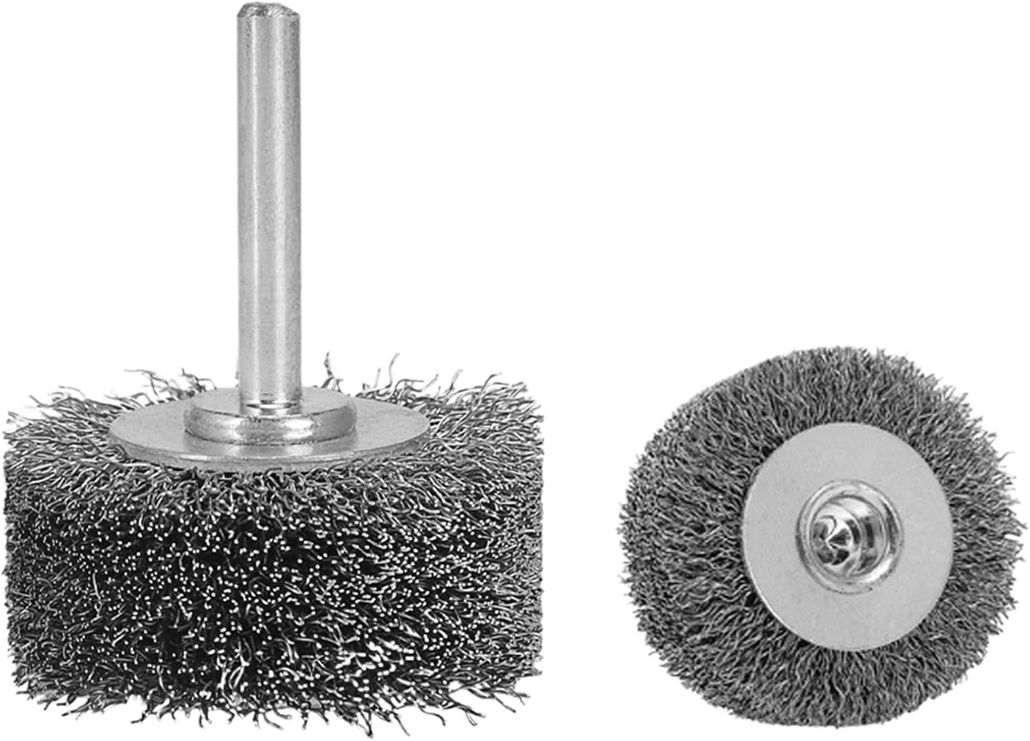 50mm Wire Brush Wheel 2" Stainless Steel Polishing Brush 6mm Shank Rotary Tool for Metal Wood Deburring Abrasive Brush 1pc