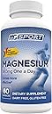 MGSPORT Magnesium Supplement 380mg - High Absorption Magnesium Complex Formula with Vitamins B6, D, E - Supports Muscle Function and Sleep Quality - 60 Servings