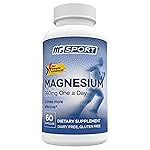 MGSPORT Magnesium Supplement 380mg - High Absorption Magnesium Complex Formula with Vitamins B6, D, E - Supports Muscle Function and Sleep Quality - 60 Servings