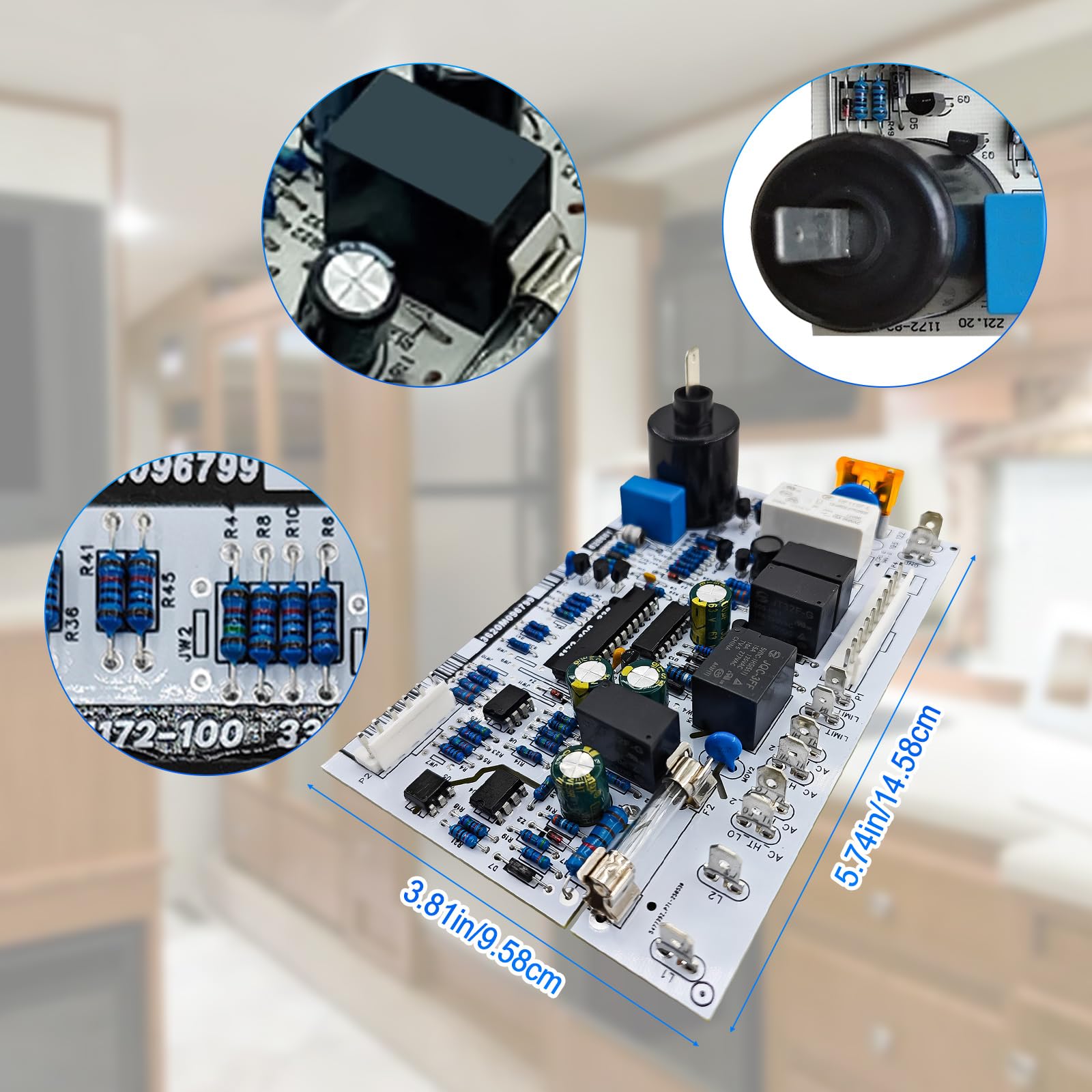 628661 RV Refrigerator Power Circuit Board 2 Way Replacement for