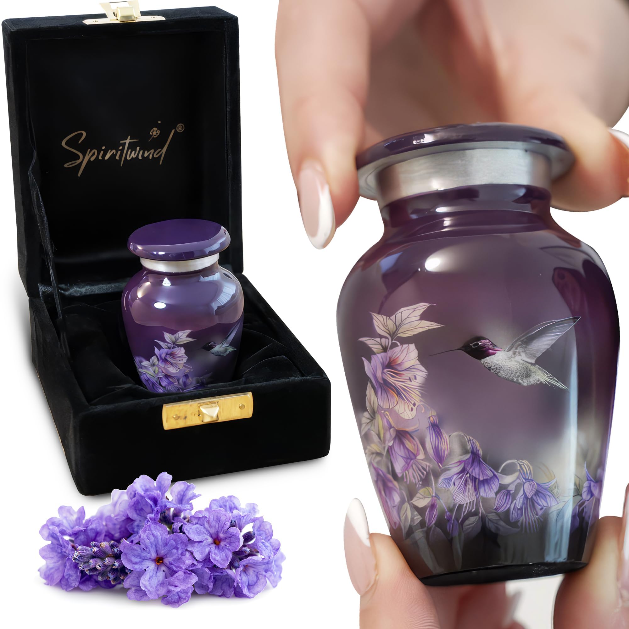 Spiritwind Hummingbird Sacred Purple Urn