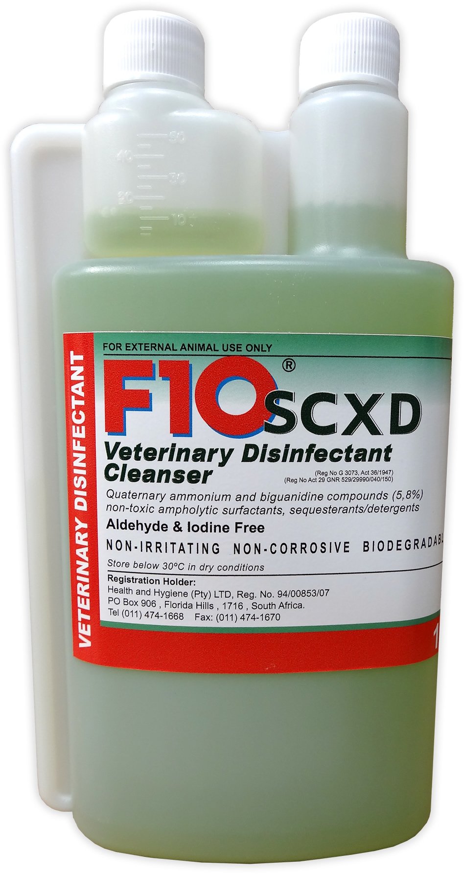 F10 Light F10scxd 1L Vetinary Disinfectant Cleanser:‘One-Step’ Product For Duty Cleaning And Disinfection In Routine Hygiene Applications