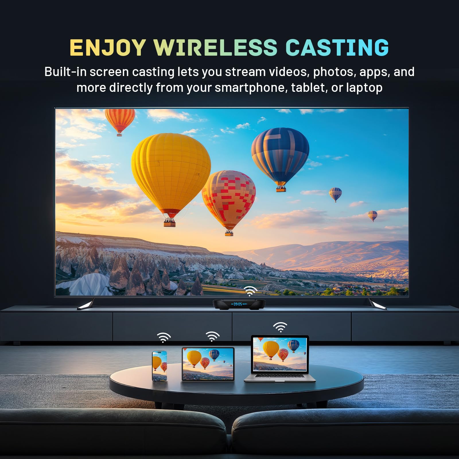 CHROX Android TV Box HK1 RBOX X50, Versión 2025, WiFi 6, 4K/8K, CPU De Cuatro Núcleos S905A/X5M, WiFi 2,4 GHz/5 GHz, Bluetooth 5.0, USB 3.0, Smart TV Box,4gb+128gb