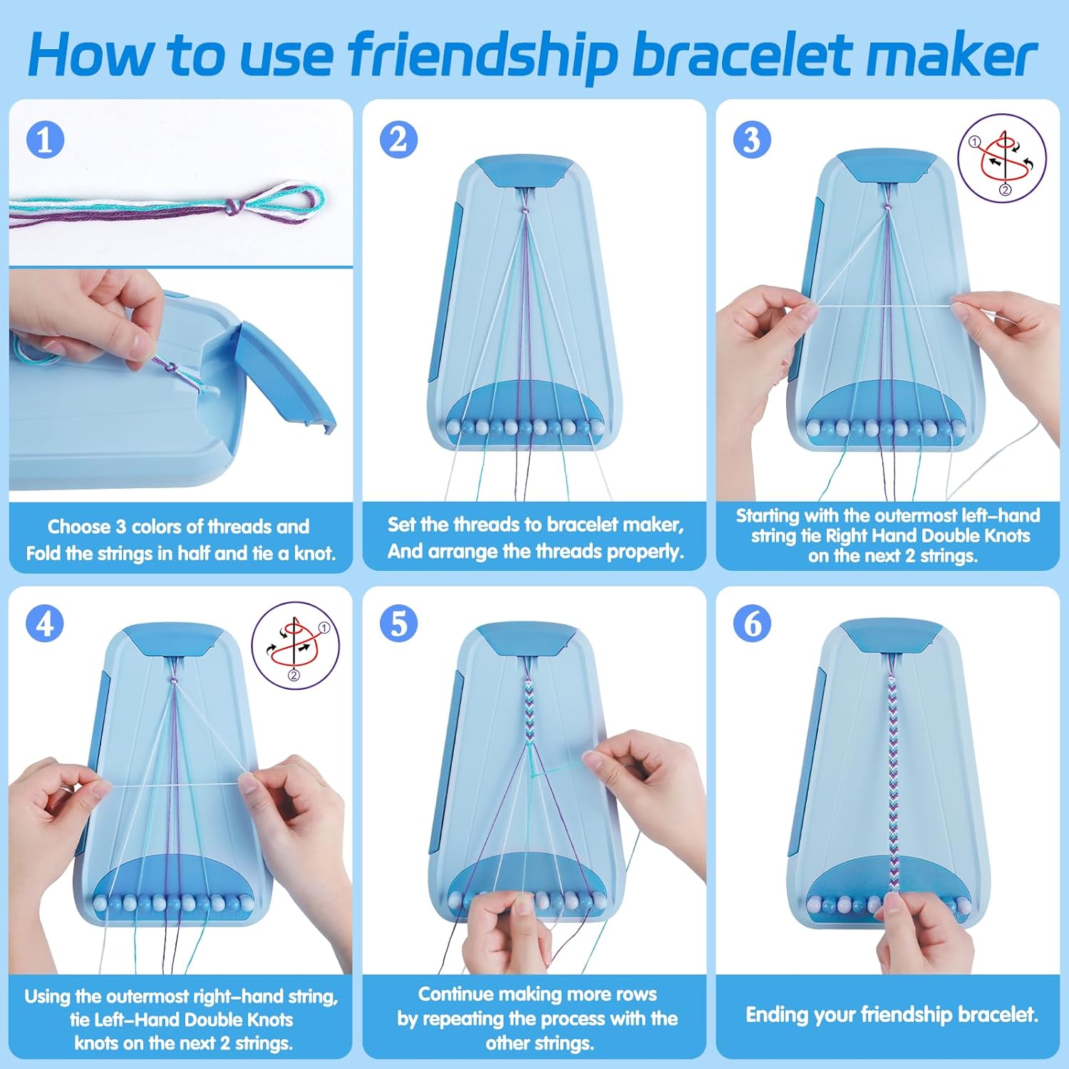 Friendship Bracelet Making Kit for Girls Ages 8-12, Kids Jewelry Making Kit with 28 Pre-Cut Threads and Letter Beads, Arts and Crafts for Kids, Birthday Easter Gifts for 6 7 8 9 10 11 12 Year Old