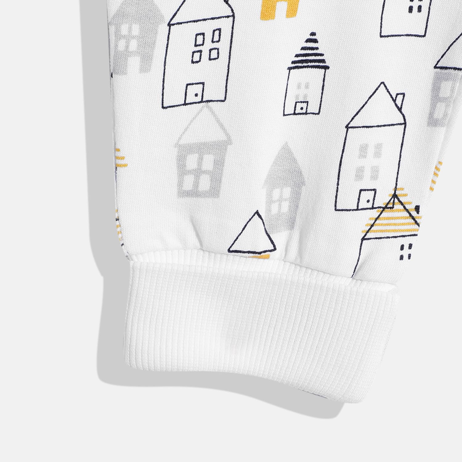 Mothercare Baby Joggers Unisex Cotton Blend Soft Pants, 2 Pack, White Grey 2