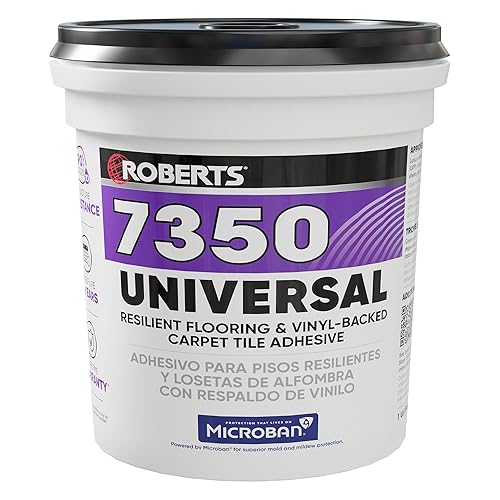 ROBERTS Adhesivo Universal para Pisos Resilientes y Azulejos de Vinilo con Espalda - 1 Gal. (3.78 L)